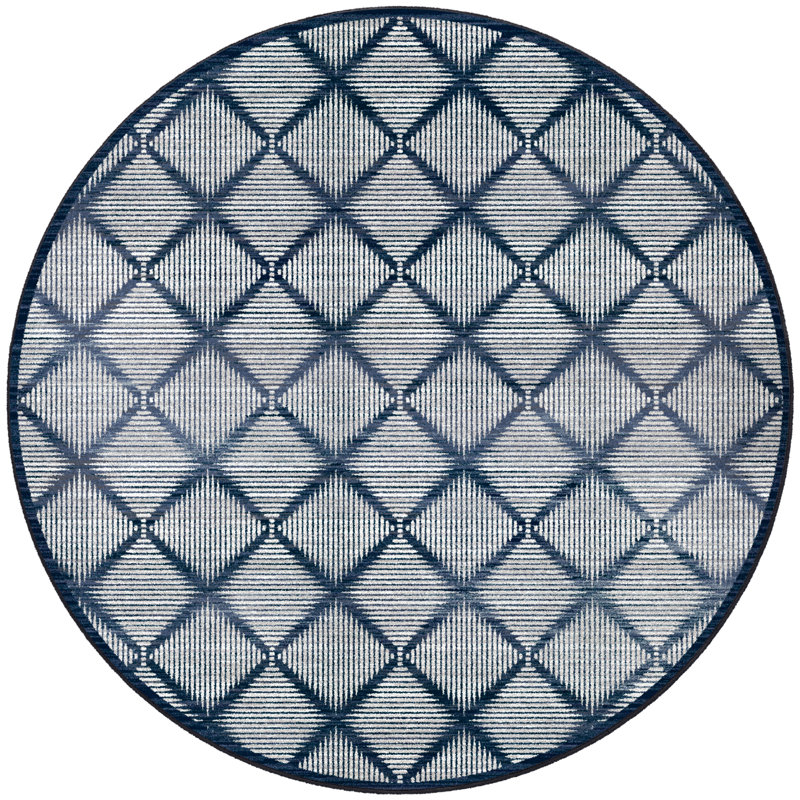 Summitville Abstract Indoor Rug, Round 8'