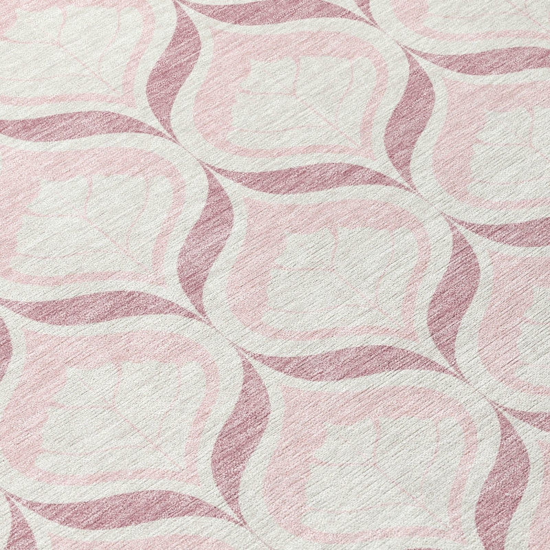 Machine Washable Indoor/Outdoor Jourdan ACN2379 Geometric Rug, Rectangle 8' x 10'