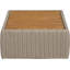 Table basse d'extérieur Delmo Taupe-931298925
