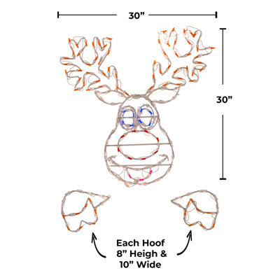 «Dancer the Reindeer Peek-a-Boo», personnage lumineux