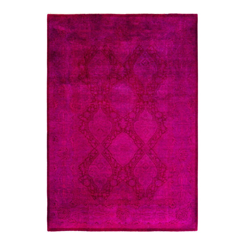 Overyed One-of-a-Kind Rectangle 6'2" X 8'10" Hand Knotted Area Rug