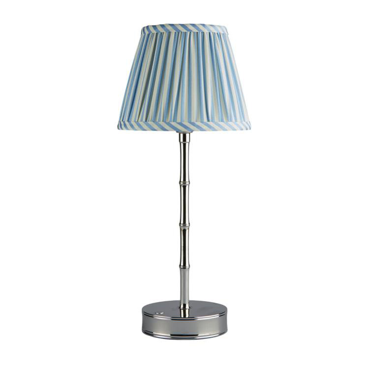 Stripe Lampshade Round, Periwinkle