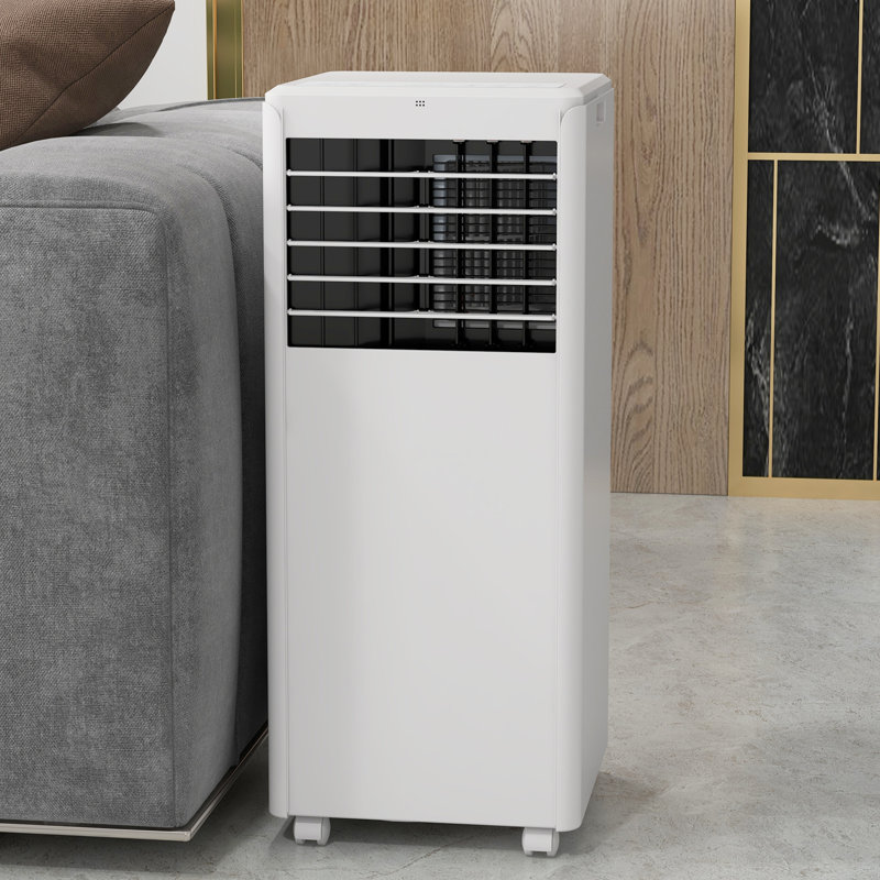Climatiseurs portatifs de 8 000 BTU, unité de climatisation 3 en 1, ventilateur, fonction de mise en veille, télécommande, minuterie de 24 heures, rafraîchit les espaces jusqu'à 350 pieds carrés. Pieds carrés pour chambre à coucher, salon