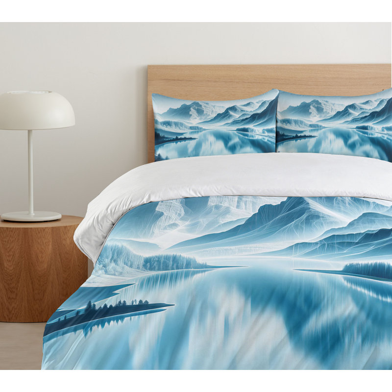 Lake Duvet Cover, King Duvet Cover + 2 Standard Shams