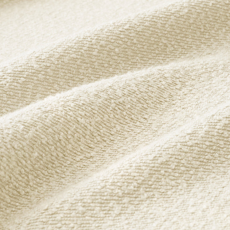 Canapé 4 places avec 2 repose-pieds Boucle, H 35 po x l 141 po x P 67,3 po, Beige
