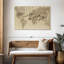 «The World is Your Oyster Map», reproduction sur toile tendue-1421047756