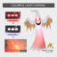 Halloween fantôme gonflable blanc avec yeux rouges Halloween