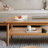 Burlywood Solid Wood Rectangular Table-1077945312