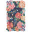 Tapis rose / bleu marine en laine / coton touffeté à la main Jardin-97707252