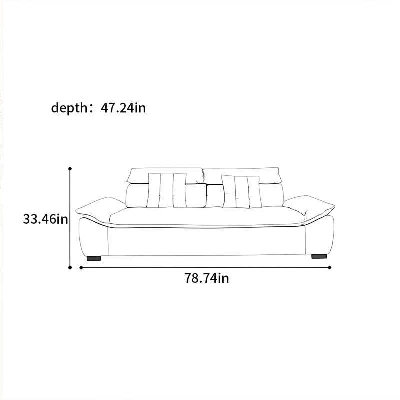 Functional sailing boat wide sitting depth sofa