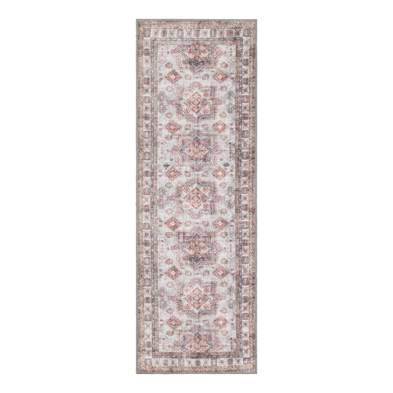 Macchione Performance Chenille Floral Indoor Rug, Runner 2' x 6'1"