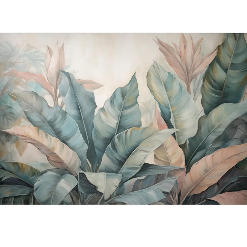Bordure florale pelez et collez, L 96 po x l 120 po