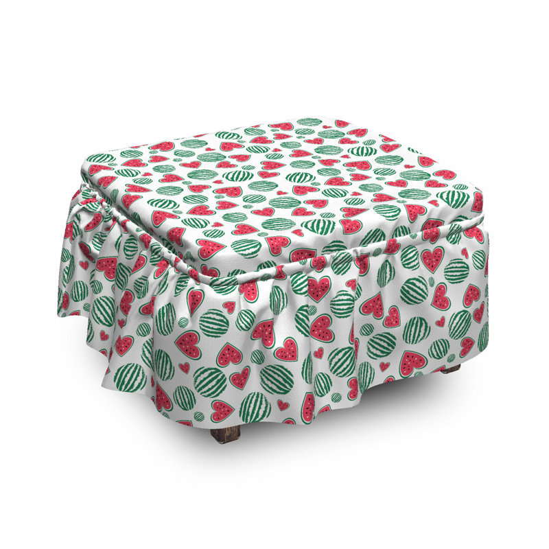 Box Cushion Ottoman Slipcover