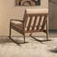 Chaise berçante en bois massif-100384754