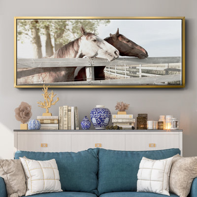 Friendly Visit- Framed Canvas