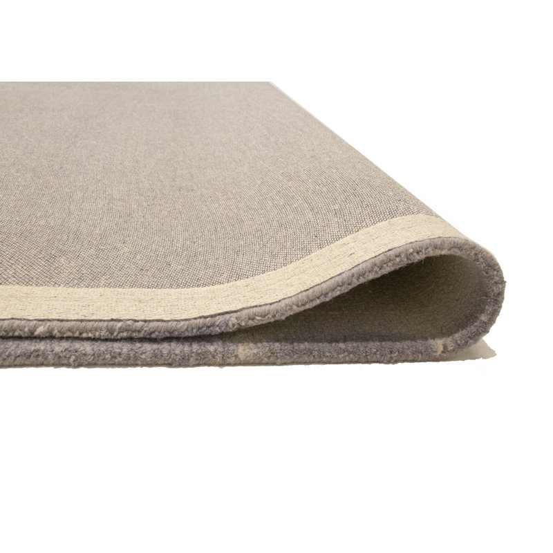 Tapis mauve rectangulaire en laine touffeté à la main Cauan