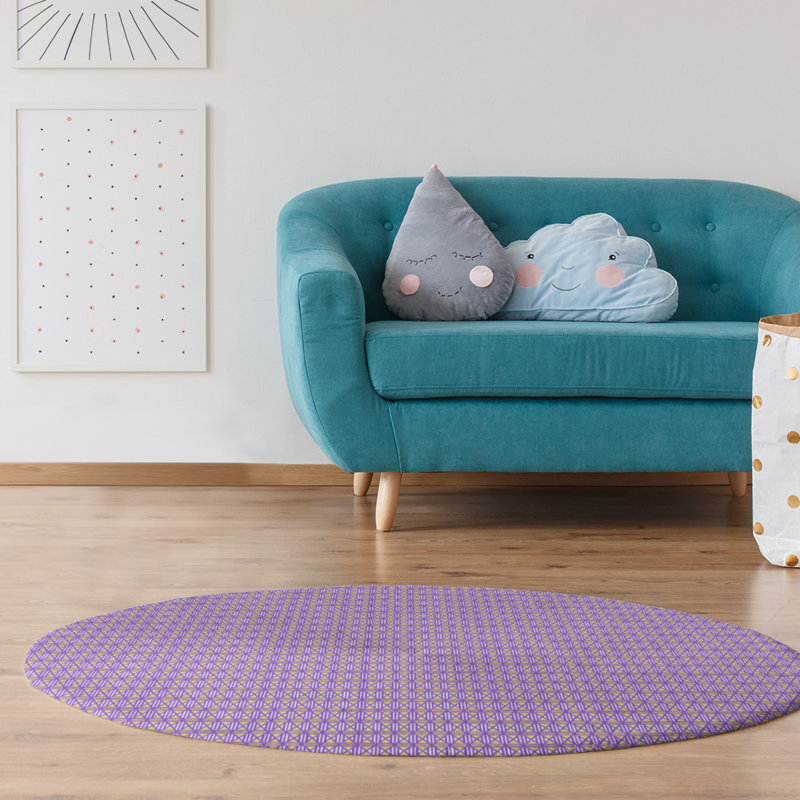 Tapis de carreau mauve, Rectangle 3 pi x 5 pi