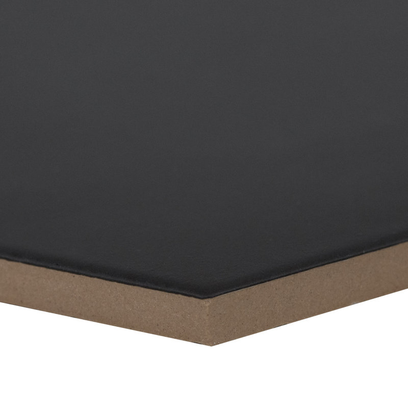Voyage 9 in. x 10 in. Matte Porcelain Hexagon Floor and Wall Tile, Urban Charcoal