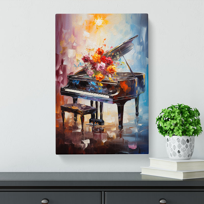 Piano Impressionism - Wrapped Canvas, 50cm H x 35cm W x 3cm D