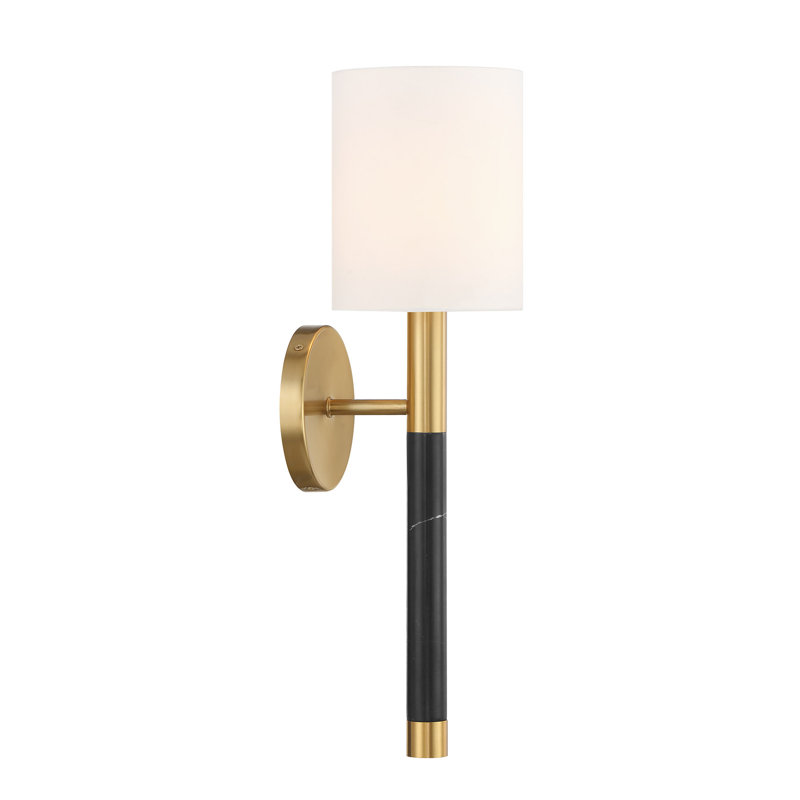 Conrad 1-Light Wall Sconce in Warm Brass