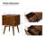 Boneva Mid-century Modern 18''W 2-Drawer End Table with Hidden Drawer and Charging Station-1093588268