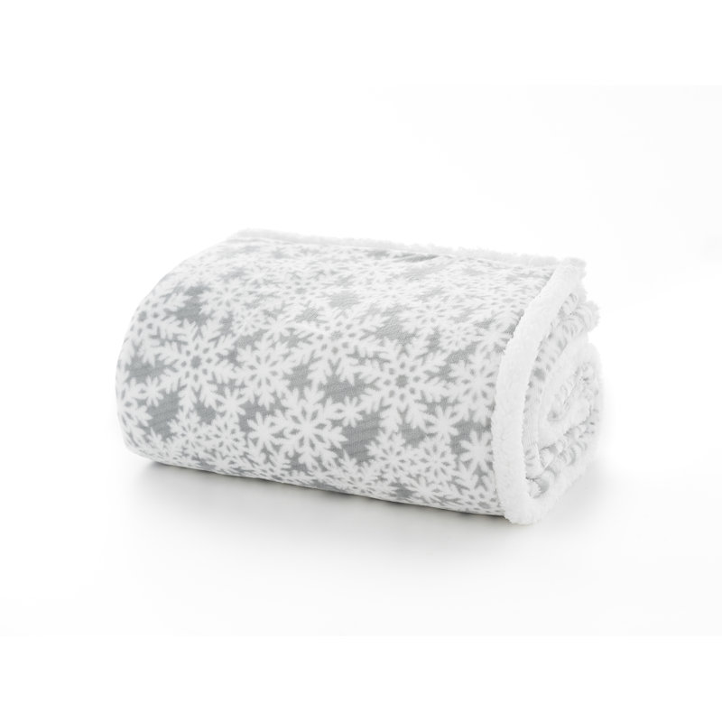 Plain Weave / Muslin Throw Blanket, Silver