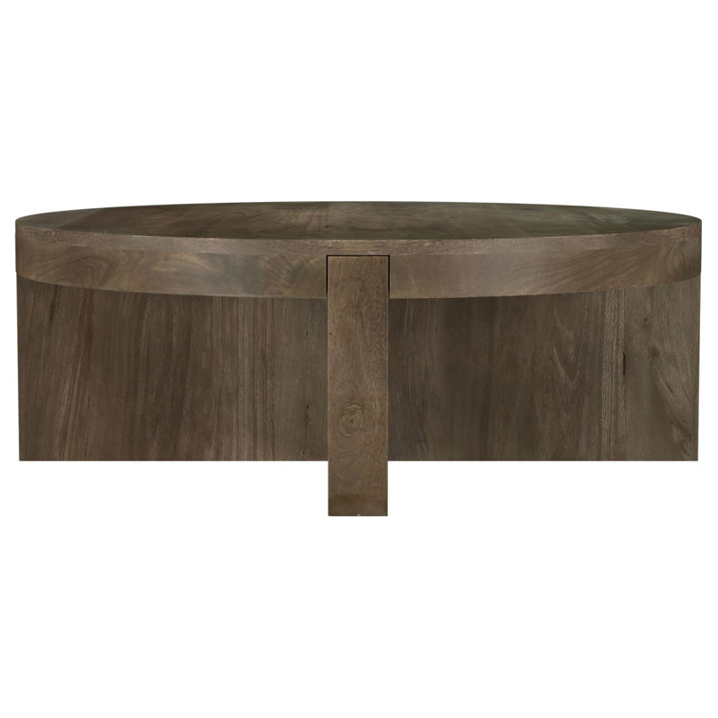 Table basse ronde en bois de manguier massif Alexander Brown