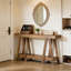 Table de couloir à 2 niveaux Farmhouse, console fonctionnelle avec une construction robuste et un design polyvalent pour toute pièce