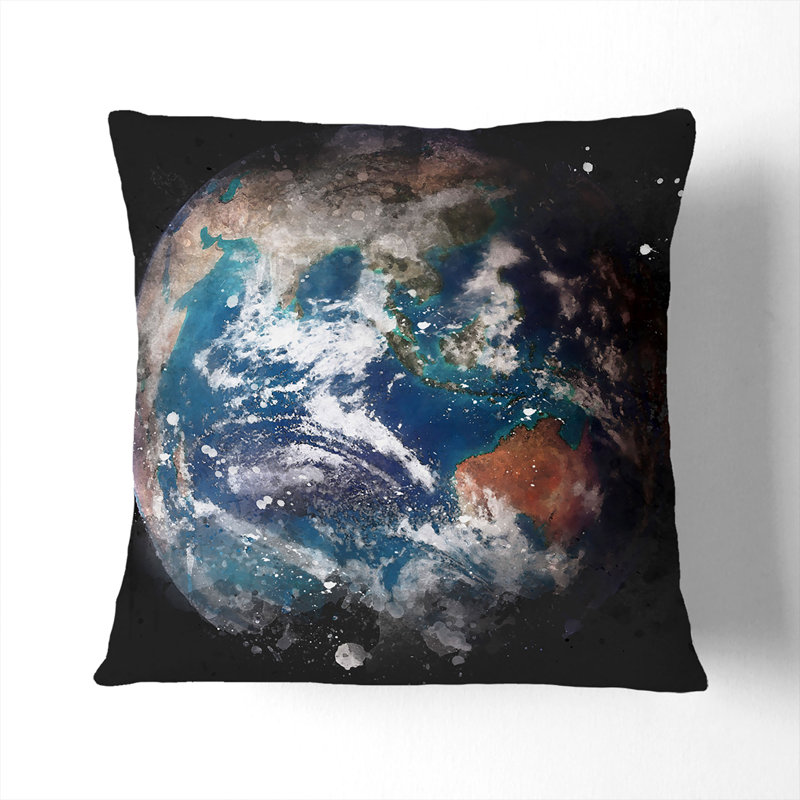 Square Throw Cushion, 55cm H x 55cm W x 20cm D, Stone