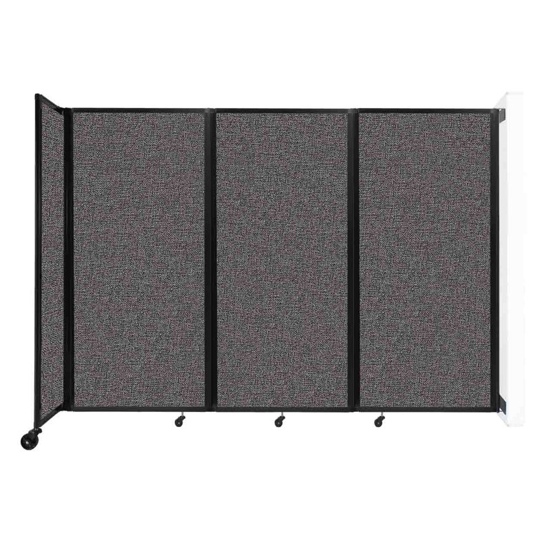 11 - Cloison pliante à panneaux, Gris anthracite, 3, H 72 po x l 102 po x P 12 po