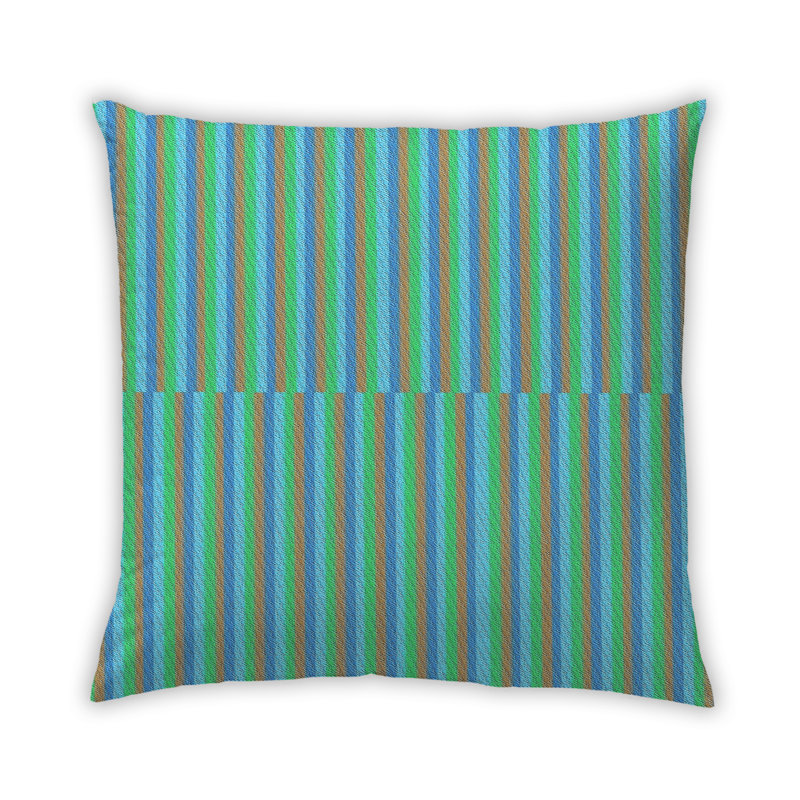 Housse et insert de coussin carré Chinatown, Bleu, Synthétique