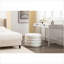 Repose-pieds avec rangement Housse réversible sans assemblage, 24,41 po de largeur pour la chambre à coucher, maquillage | Ivoire | Velours-871949252