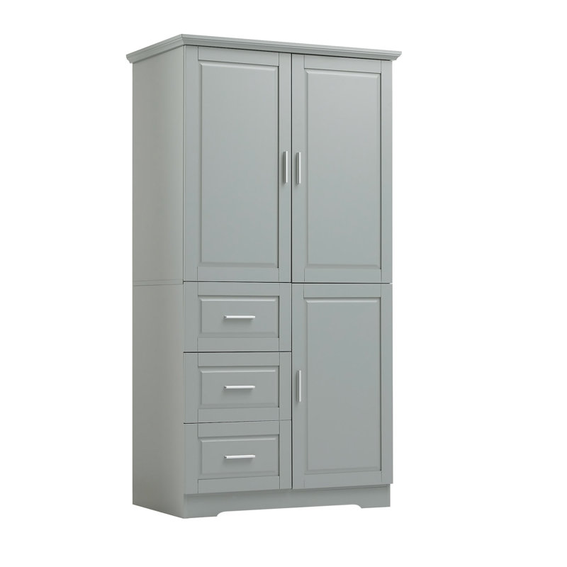 Armoire de salle de bain Matthaios, Vert clair