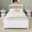 Lit simple avec lit gigogne en bois-330577361