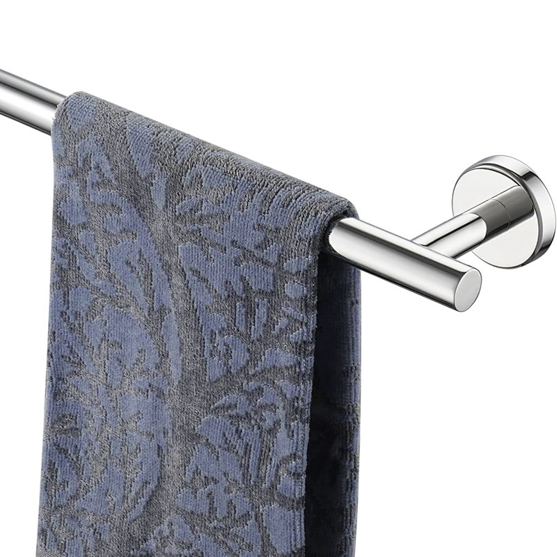 Porte-serviettes mural en acier inoxydable 304, H 1,96 po x L 15 po x P 3,15 po, Chrome chrome