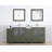 Brescia 84" Double Sink Freestanding Bathroom Vanity with Ceramic Top and Matching Mirrors-106870355