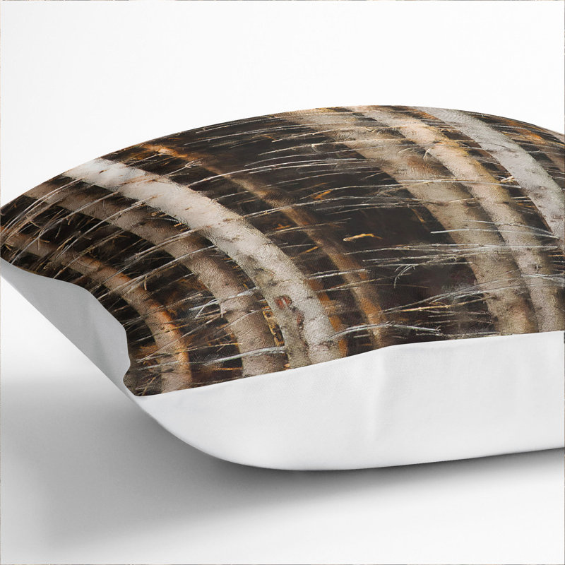 Bare Trees Painting Scatter Cushion, White, 40cm H x 40cm W x 15cm D