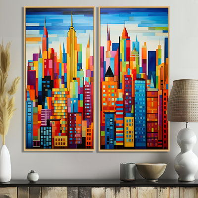 Pop Art New York In Color II - Multi-Color Wall Art