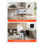 Chaise de bureau inclinable avec repose-pieds, chaise de bureau large en similicuir robuste, grandes et hautes chaises de bureau de direction avec support lombaire, roues en métal à base solide