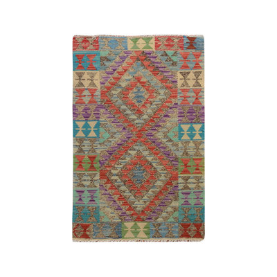One-of-a-Kind 2'7" X 4'1" Wool Area Rug in Red