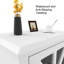 Table de chevet Glema en blanc; Blanc