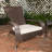 Duplex Patio Sense Coconino Wicker Conversation Set, Durable Adirondack Style Chairs Includes Khaki Cushions - Mocha