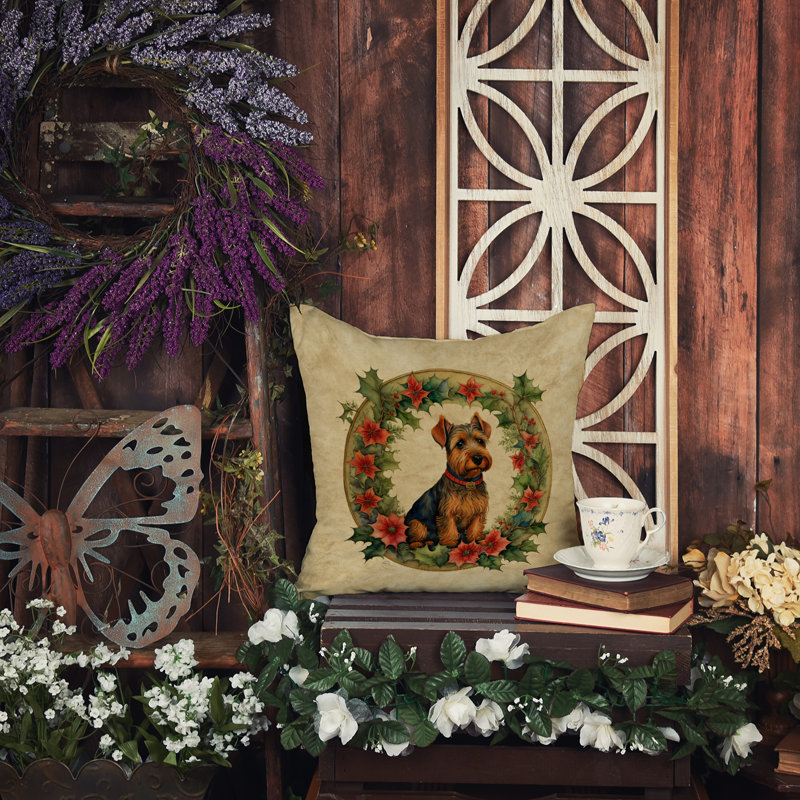 Coussin Christmas, 14 po x 14 po, Carré