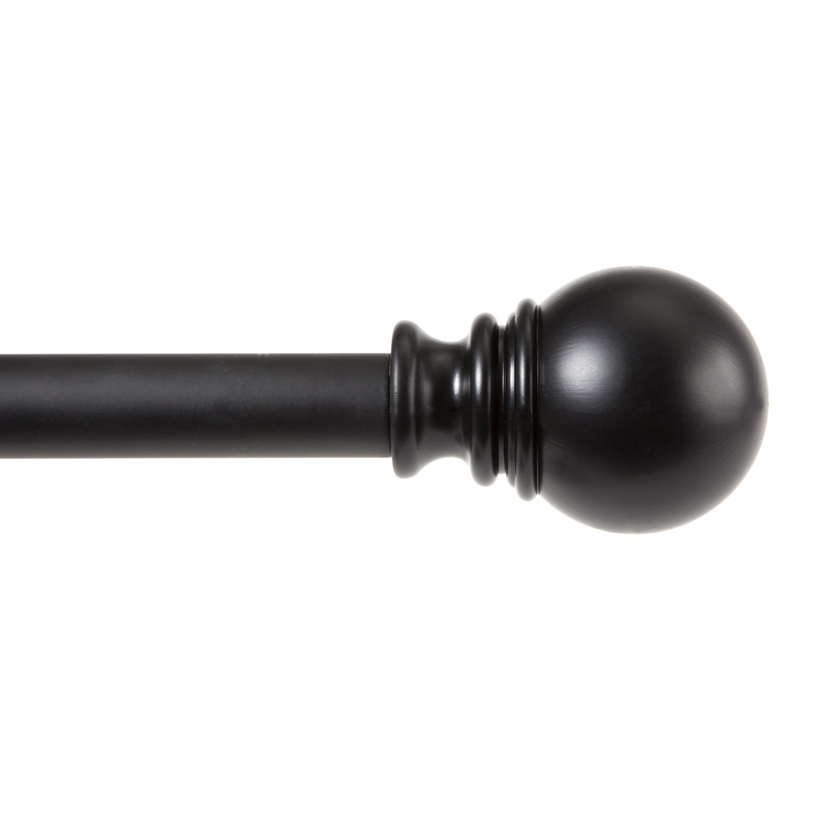 Kielle Layla Single Curtain Rod, Black