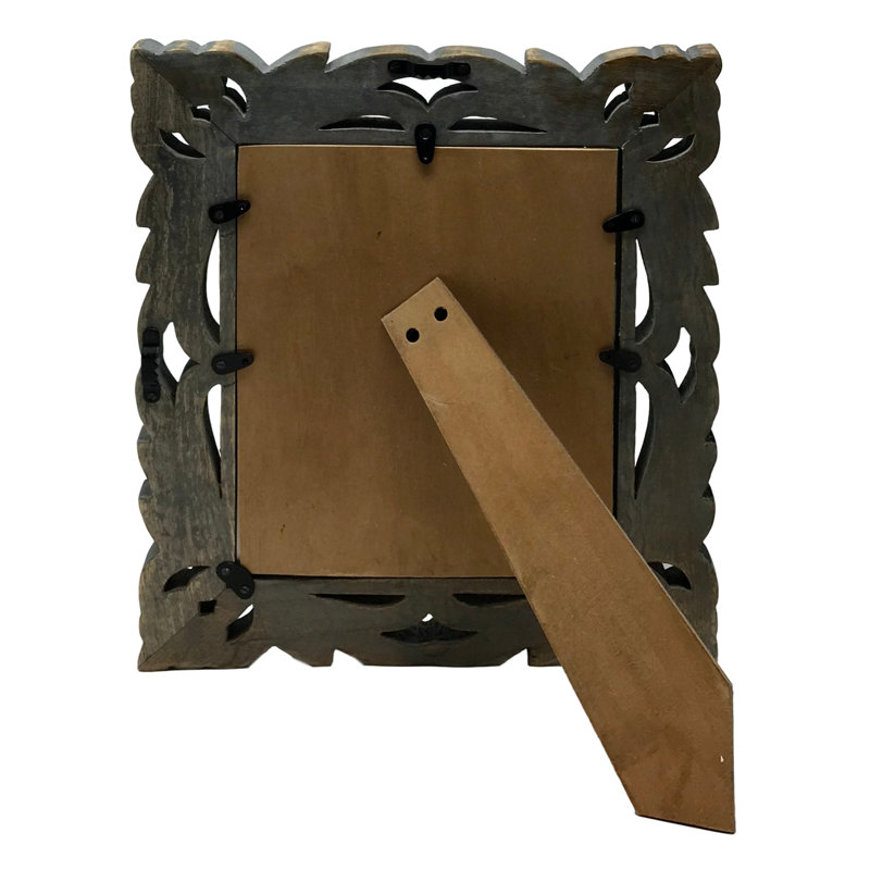 Brown Wood Embossed Picture Frame, 8" x 10"