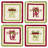 Acrylic Square 4 Piece Coaster Set