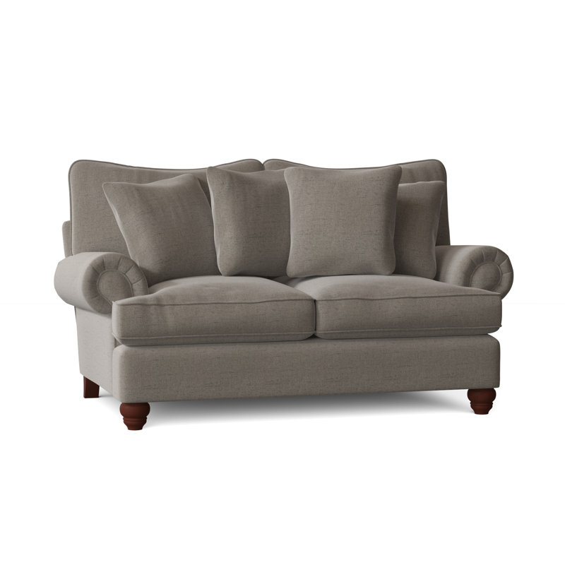 Woodburn Loveseat, Aberdeen 9 Brown Velvet, Manhattan, No
