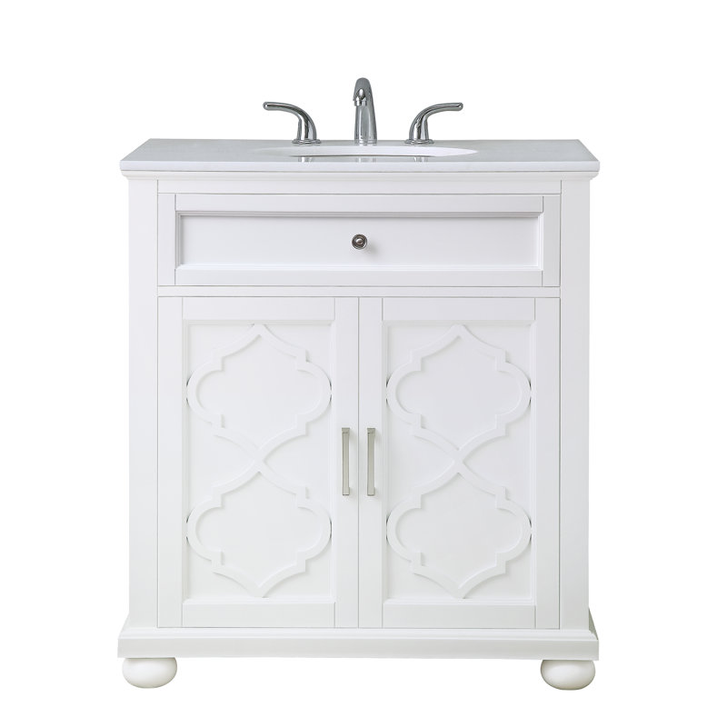 Ensemble de meuble-lavabo simple 31 po Gullens, Blanc