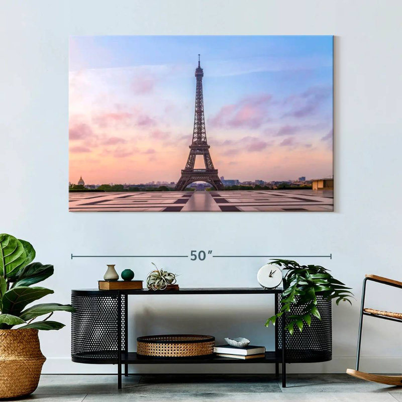 Lilie Eiffel Tower Sunrise, 34" H x 51" W