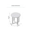 Ealyn Solid Wood End Table with Scalloped Edges